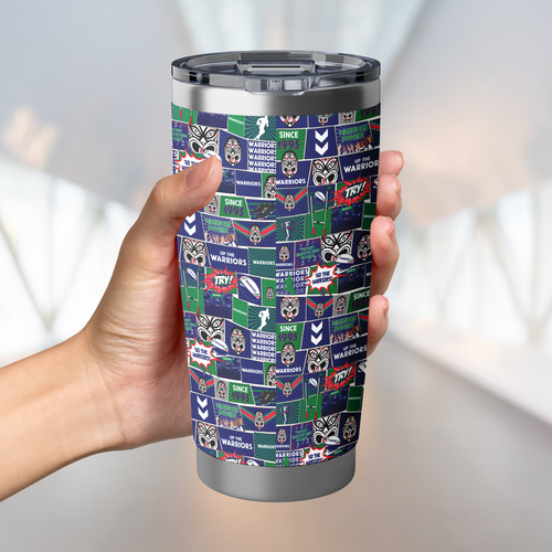 New Zealand Warriors Tumbler Team Of Us Die Hard Fan Supporters Comic Style New Zealand Warriors Tumbler Team Of Us Die Hard Fan Supporters Comic Style