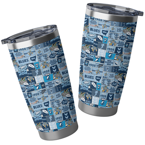 New South Wales Blues Tumbler Team Of Us Die Hard Fan Supporters Comic Style
