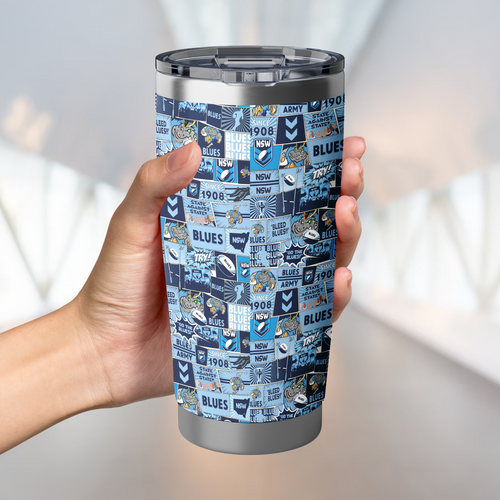 New South Wales Blues Tumbler Team Of Us Die Hard Fan Supporters Comic Style
