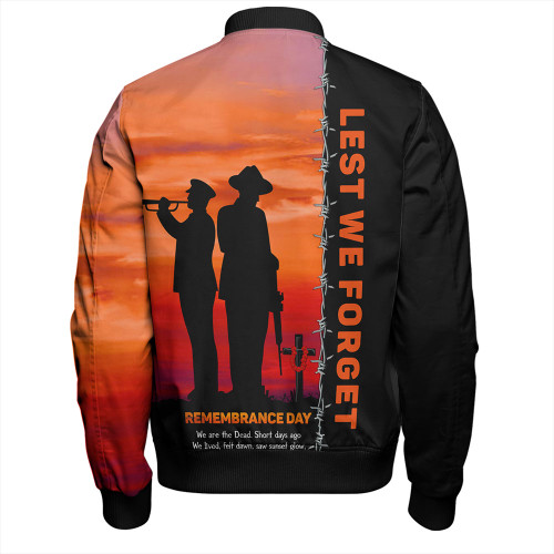 Australia Bomber Jacket Remembrance Day We Shall Not Forget We Will Remember Them Australia Bomber Jacket Remembrance Day We Shall Not Forget We Will Remember Them