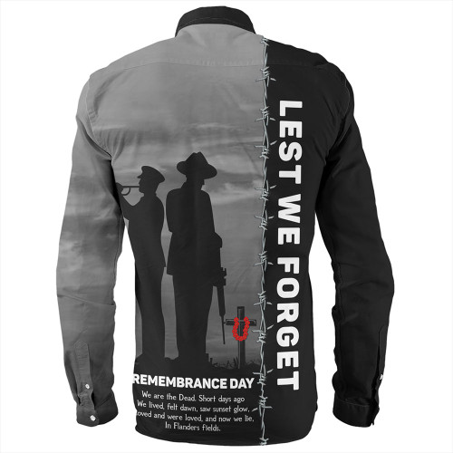 Australia Long Sleeve Shirt Remembrance Day We Shall Not Forget We Will Remember Them Australia Long Sleeve Shirt Remembrance Day We Shall Not Forget We Will Remember Them