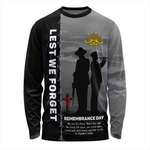 Australia Long Sleeve T-shirt Remembrance Day We Shall Not Forget We Will Remember Them Australia Long Sleeve T-shirt Remembrance Day We Shall Not Forget We Will Remember Them