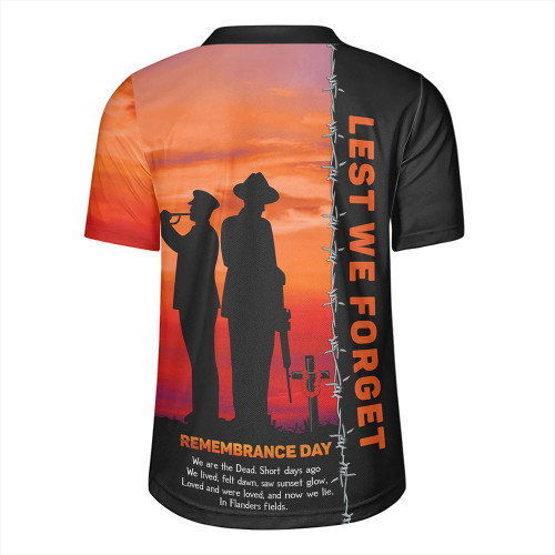 Australia Rugby Jersey Remembrance Day We Shall Not Forget We Will Remember Them