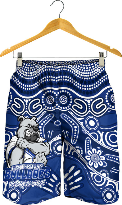 Canterbury-Bankstown Bulldogs Men Short - Aboriginal Inspired Tough Fan Rugby For Life Canterbury-Bankstown Bulldogs Men Short - Aboriginal Inspired Tough Fan Rugby For Life