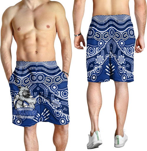 Canterbury-Bankstown Bulldogs Men Short - Aboriginal Inspired Tough Fan Rugby For Life Canterbury-Bankstown Bulldogs Men Short - Aboriginal Inspired Tough Fan Rugby For Life