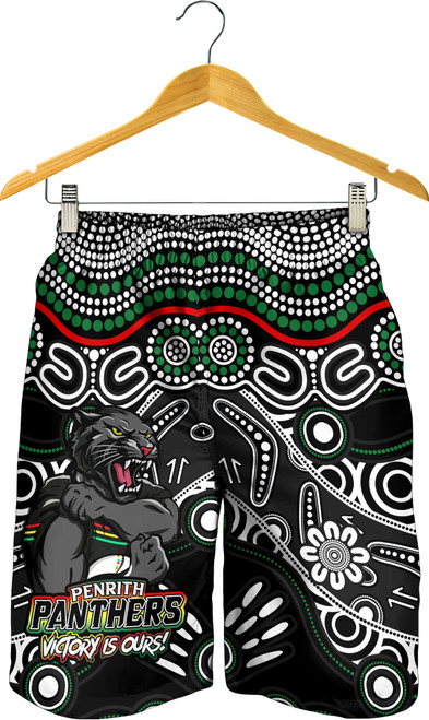 Penrith Panthers Men Short - Aboriginal Inspired Tough Fan Rugby For Life Penrith Panthers Men Short - Aboriginal Inspired Tough Fan Rugby For Life