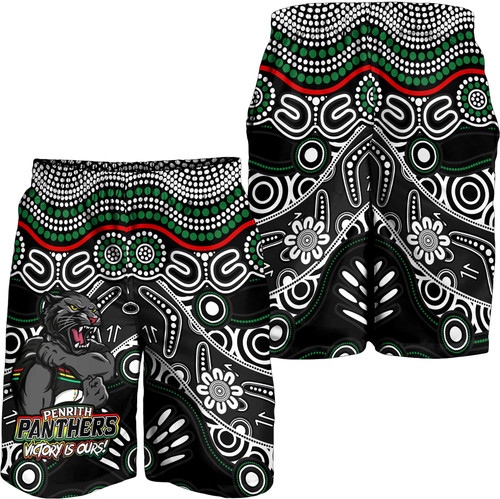 Penrith Panthers Men Short - Aboriginal Inspired Tough Fan Rugby For Life Penrith Panthers Men Short - Aboriginal Inspired Tough Fan Rugby For Life