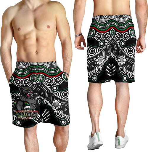 Penrith Panthers Men Short - Aboriginal Inspired Tough Fan Rugby For Life Penrith Panthers Men Short - Aboriginal Inspired Tough Fan Rugby For Life