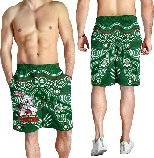 South Sydney Rabbitohs Men Short - Aboriginal Inspired Tough Fan Rugby For Life South Sydney Rabbitohs Men Short - Aboriginal Inspired Tough Fan Rugby For Life