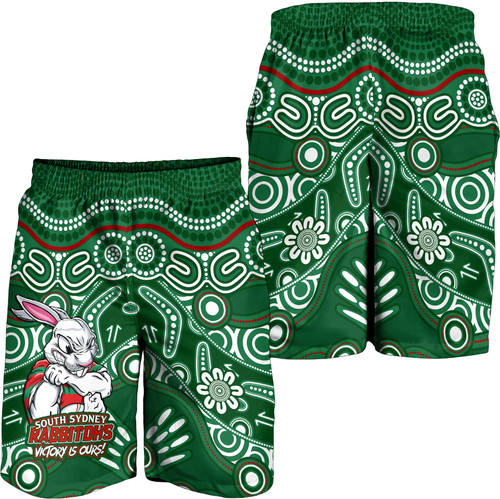 South Sydney Rabbitohs Men Short - Aboriginal Inspired Tough Fan Rugby For Life South Sydney Rabbitohs Men Short - Aboriginal Inspired Tough Fan Rugby For Life