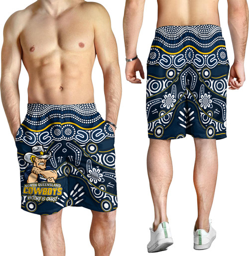 North Queensland Cowboys Men Short - Aboriginal Inspired Tough Fan Rugby For Life North Queensland Cowboys Men Short - Aboriginal Inspired Tough Fan Rugby For Life