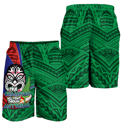 New Zealand Warriors Men Short - A True Champion Will Fight Through Anything With Polynesian Patterns