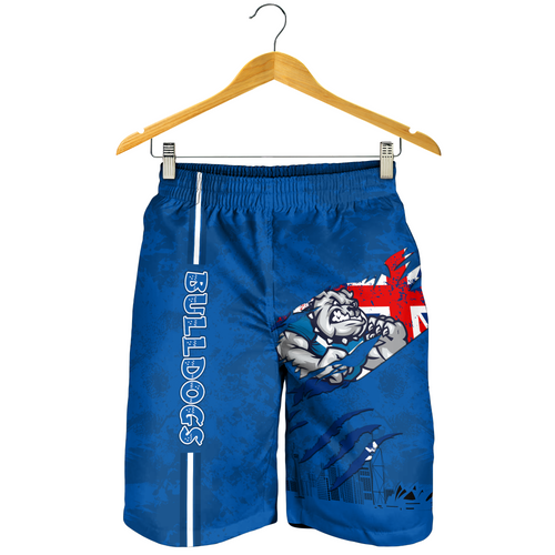 Canterbury-Bankstown Bulldogs Men Short - Happy Australia Day Flag Scratch Style Canterbury-Bankstown Bulldogs Men Short - Happy Australia Day Flag Scratch Style