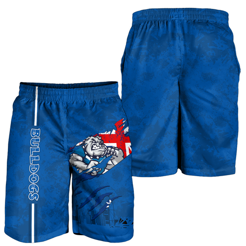 Canterbury-Bankstown Bulldogs Men Short - Happy Australia Day Flag Scratch Style Canterbury-Bankstown Bulldogs Men Short - Happy Australia Day Flag Scratch Style