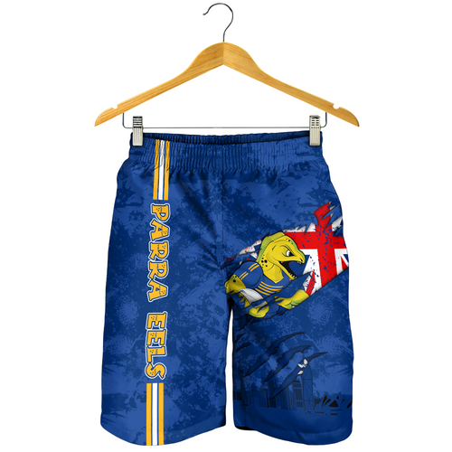 Parramatta Eels Men Short - Happy Australia Day Flag Scratch Style Parramatta Eels Men Short - Happy Australia Day Flag Scratch Style