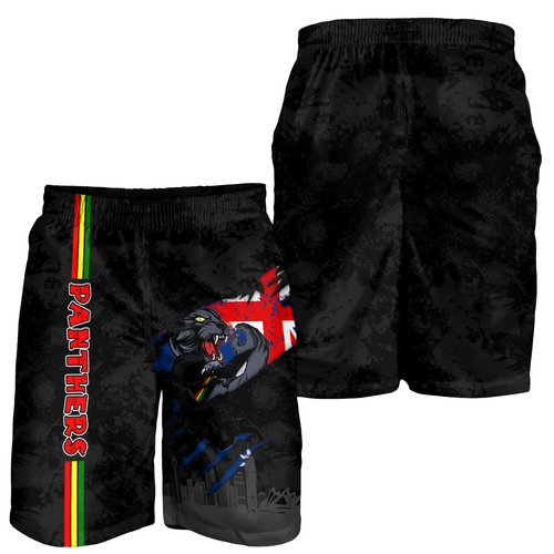 Penrith Panthers Men Short - Happy Australia Day Flag Scratch Style Penrith Panthers Men Short - Happy Australia Day Flag Scratch Style