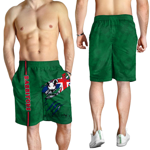 South Sydney Rabbitohs Men Short - Happy Australia Day Flag Scratch Style South Sydney Rabbitohs Men Short - Happy Australia Day Flag Scratch Style