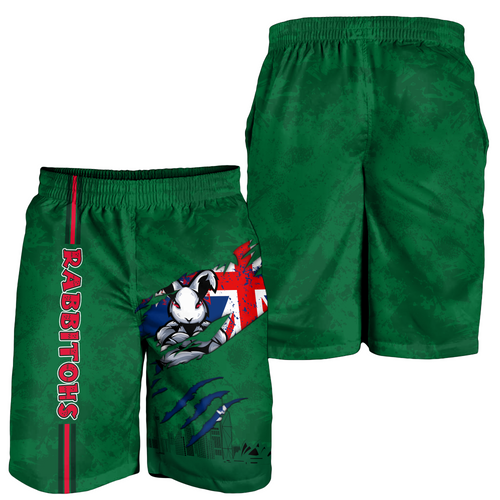 South Sydney Rabbitohs Men Short - Happy Australia Day Flag Scratch Style South Sydney Rabbitohs Men Short - Happy Australia Day Flag Scratch Style