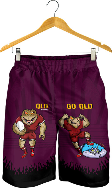 Queensland Maroons Men Short - Custom State Of Origin 2024 Go Mighty QLD Maroons For Die Hard Fan Supporters Queensland Maroons Men Short - Custom State Of Origin 2024 Go Mighty QLD Maroons For Die Hard Fan Supporters