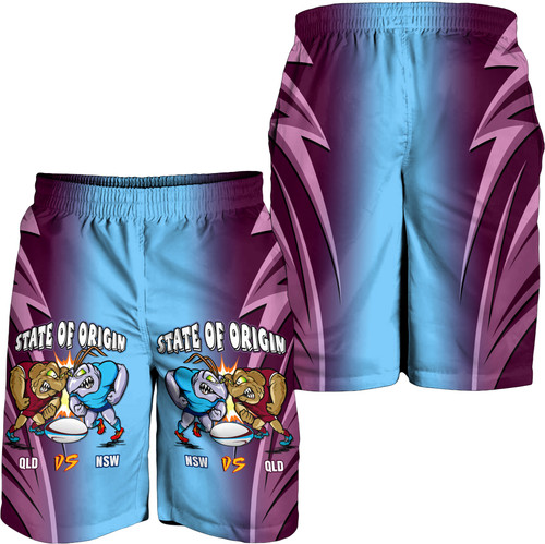 Queensland Maroons Men Short - Custom State Of Origin 2024 Tough Fan Rugby For Life QLD vs NSW Ver 2 Queensland Maroons Men Short - Custom State Of Origin 2024 Tough Fan Rugby For Life QLD vs NSW Ver 2