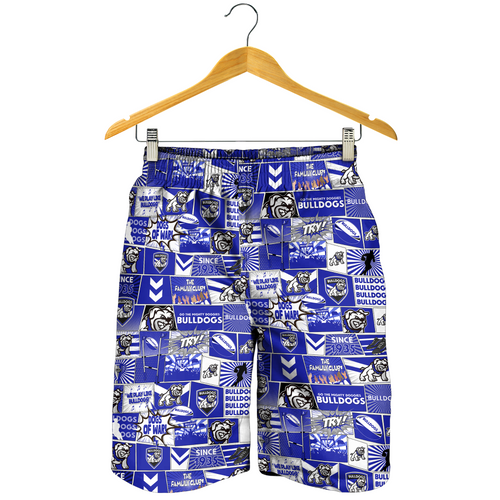 Canterbury-Bankstown Bulldogs Men Short - Team Of Us Die Hard Fan Supporters Comic Style