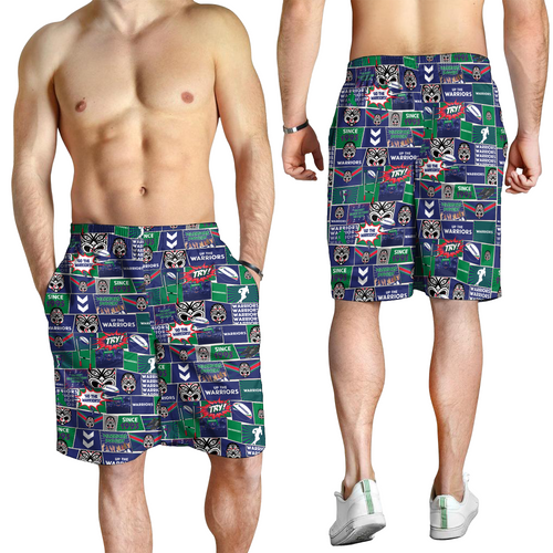 New Zealand Warriors Men Short - Team Of Us Die Hard Fan Supporters Comic Style New Zealand Warriors Men Short - Team Of Us Die Hard Fan Supporters Comic Style