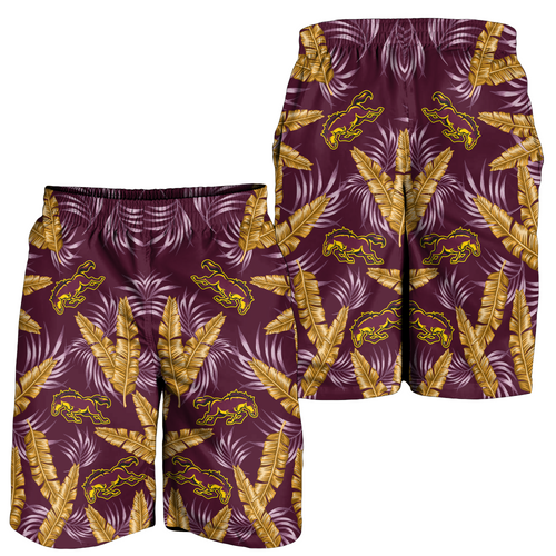 Brisbane Broncos Men Short - Tropical Patterns Brisbane Broncos Men Short - Tropical Patterns