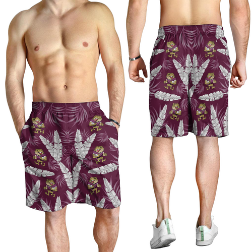 Queensland Maroons Men Short - Tropical Patterns