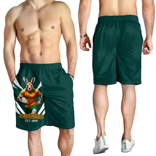 Australia Men Short - Wallabies Championship Sport Style Australia Men Short - Wallabies Championship Sport Style