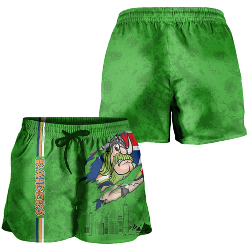 Canberra Raiders Women Shorts - Happy Australia Day Flag Scratch Style Canberra Raiders Women Shorts - Happy Australia Day Flag Scratch Style