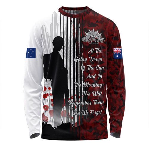 Australia Long Sleeve T-shirt Spirit Of Remembrance Day Lest We Forget Australia Long Sleeve T-shirt Spirit Of Remembrance Day Lest We Forget