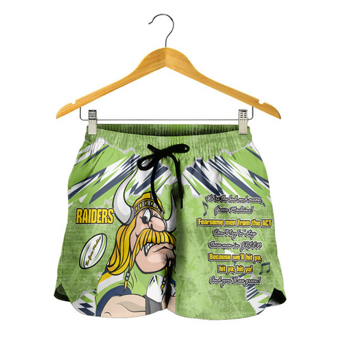 Canberra Raiders Women Shorts - Theme Song