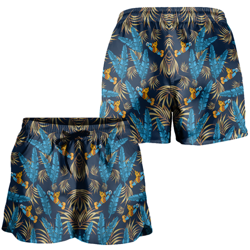 Gold Coast Titans Women Shorts - Tropical Patterns Gold Coast Titans Women Shorts - Tropical Patterns
