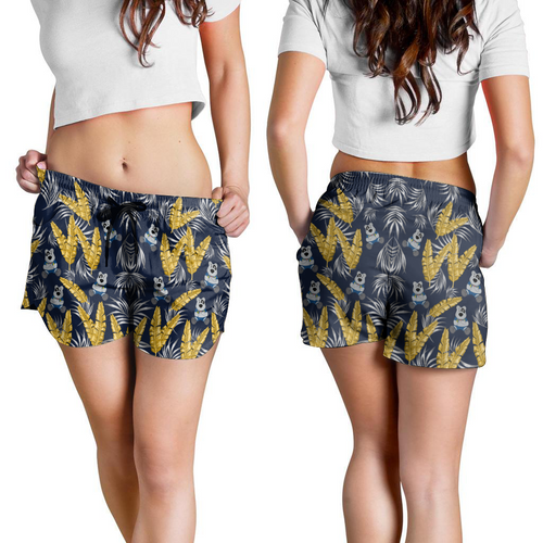North Queensland Cowboys Women Shorts - Tropical Patterns North Queensland Cowboys Women Shorts - Tropical Patterns