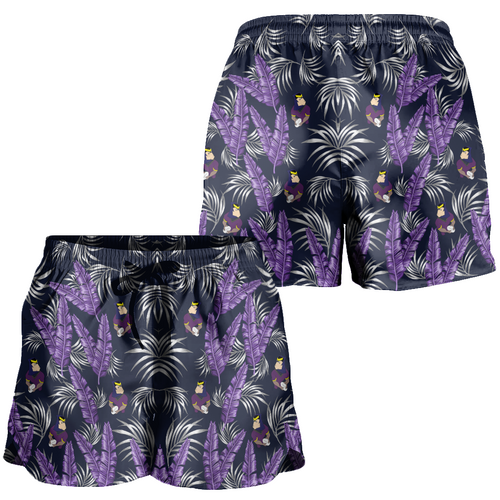 Melbourne Storm Women Shorts - Tropical Patterns Melbourne Storm Women Shorts - Tropical Patterns