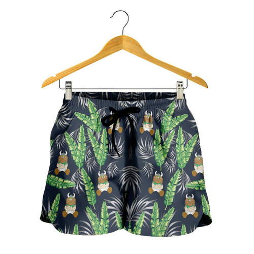 Canberra Raiders Women Shorts - Tropical Patterns Canberra Raiders Women Shorts - Tropical Patterns