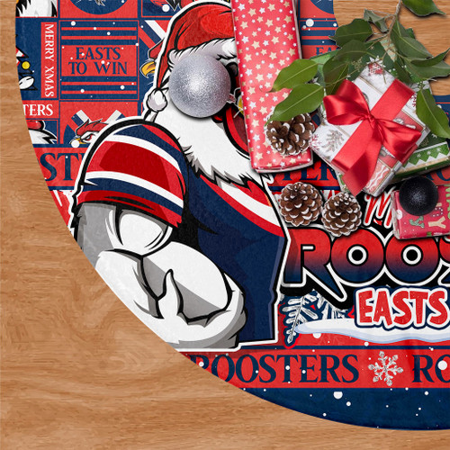 Sydney Roosters Christmas Tree Skirt Merry Ugly Christmas Comic Style Sydney Roosters Christmas Tree Skirt Merry Ugly Christmas Comic Style