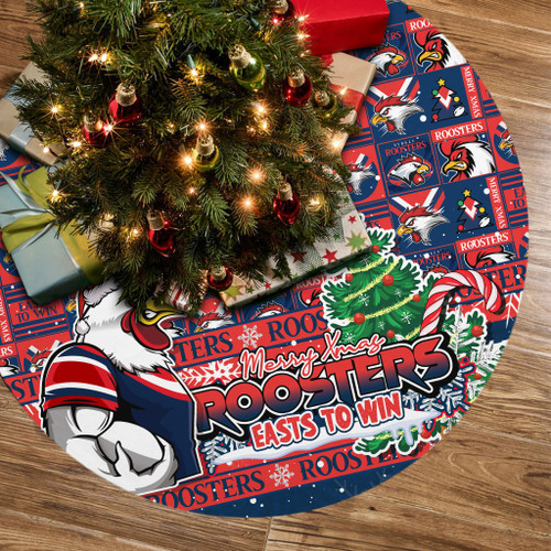 Sydney Roosters Christmas Tree Skirt Merry Ugly Christmas Comic Style Sydney Roosters Christmas Tree Skirt Merry Ugly Christmas Comic Style
