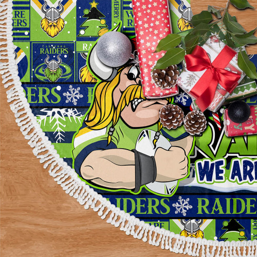 Canberra Raiders Christmas Tree Skirt Merry Ugly Christmas Comic Style Canberra Raiders Christmas Tree Skirt Merry Ugly Christmas Comic Style