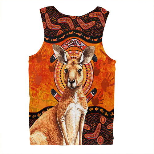 Indigenous Australian Aboriginal Men Singlet Kangaroo Spirit Dreaming Indigenous Australian Aboriginal Men Singlet Kangaroo Spirit Dreaming