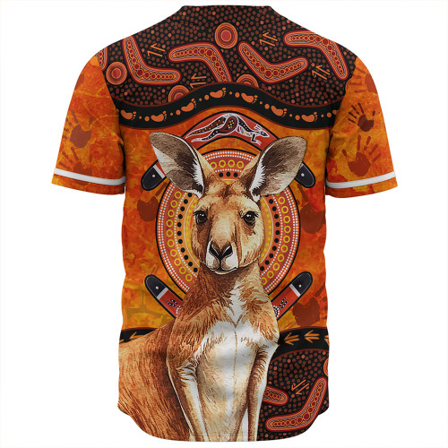 Indigenous Australian Aboriginal Baseball Shirt Kangaroo Spirit Dreaming Indigenous Australian Aboriginal Baseball Shirt Kangaroo Spirit Dreaming