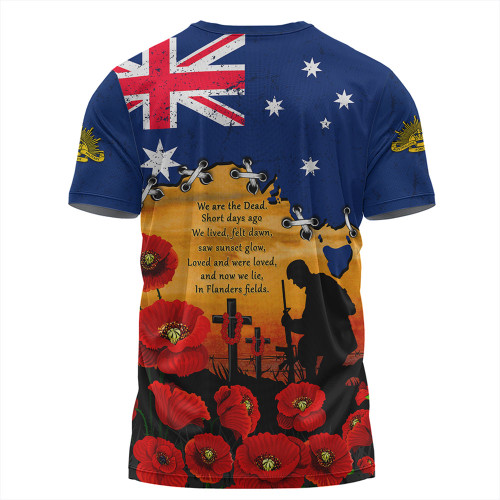 Australia T-Shirt Remembrance Day Fields Of Poppies Honoring The Fallen Australia T-Shirt Remembrance Day Fields Of Poppies Honoring The Fallen