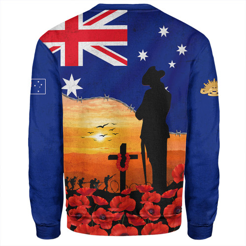 Australia Sweatshirt Lest We Forget Remembrance Day Tribute Australia Sweatshirt Lest We Forget Remembrance Day Tribute
