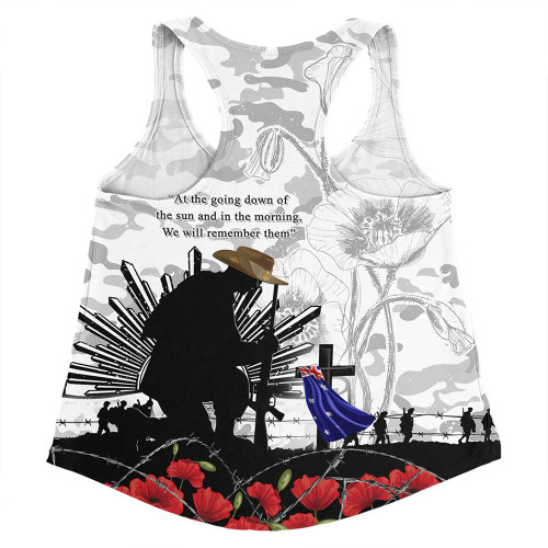 Australia Women Racerback Singlet Fallen But Not Forgotten Remembrance Day Tribute Australia Women Racerback Singlet Fallen But Not Forgotten Remembrance Day Tribute