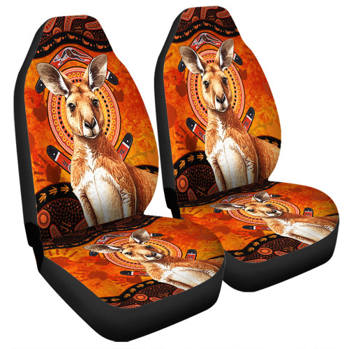 Indigenous Australian Aboriginal Car Seat Cover Kangaroo Spirit Dreaming Indigenous Australian Aboriginal Car Seat Cover Kangaroo Spirit Dreaming