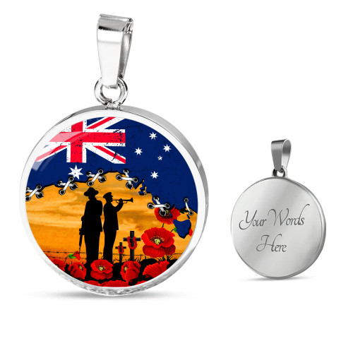 Australia Circle Necklace Fields Of Poppies Honoring The Fallen Australia Circle Necklace Fields Of Poppies Honoring The Fallen