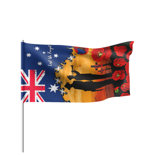 Australia Flag Parade Fields Of Poppies Honoring The Fallen Australia Flag Parade Fields Of Poppies Honoring The Fallen