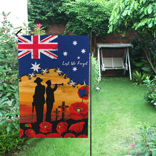 Australia Garden Flag Fields Of Poppies Honoring The Fallen Australia Garden Flag Fields Of Poppies Honoring The Fallen