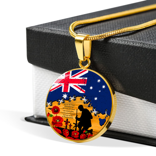 Australia Circle Necklace Fields Of Poppies Honoring The Fallen Ver 2 Australia Circle Necklace Fields Of Poppies Honoring The Fallen Ver 2