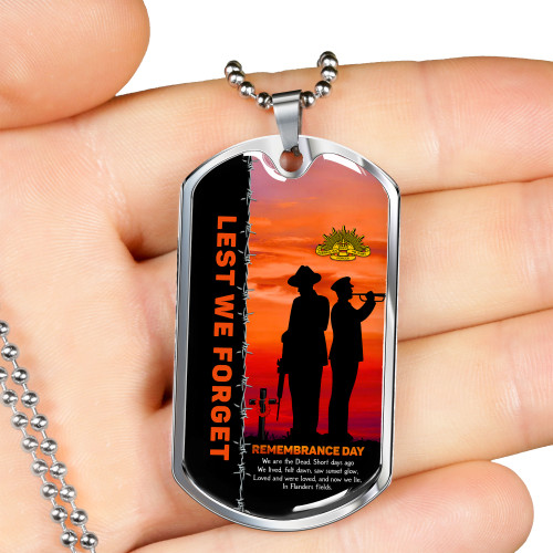 Australia Dog Tag We Shall Not Forget We Will Remember Them